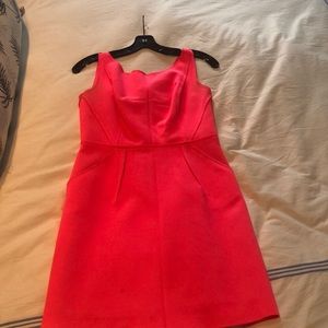 MILLY Nylon neon pink dress